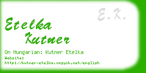 etelka kutner business card